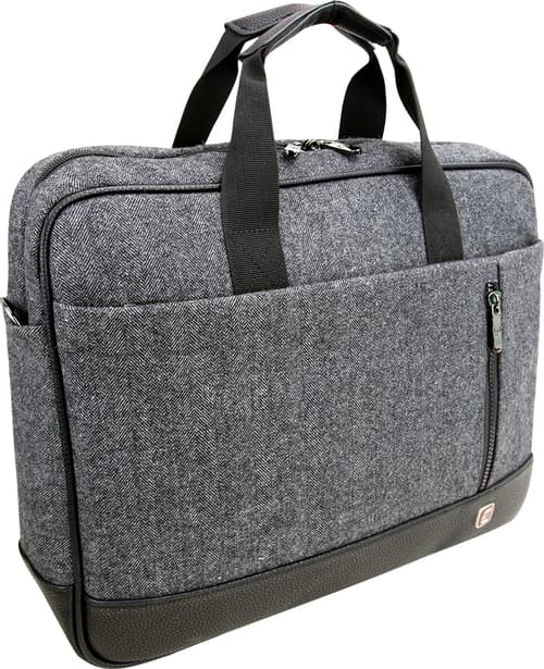 Cirafon Laptop Bag Vintage Taske 15.6 tommer Nylon Sort