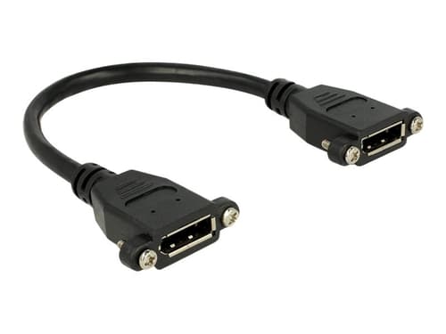 Delock Displayport-könsbytare Displayport Displayport Svart