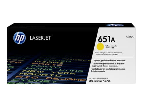 Hp Toner Gul 651a - Ce342a billede