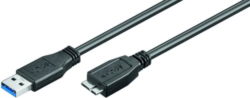 Microconnect Usb-kabel 1m Usb-a Micro Usb-b Svart
