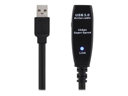 Deltaco Usb Ext Ha-ho Usb 3.0 7m 7m Usb-a Usb-a Musta