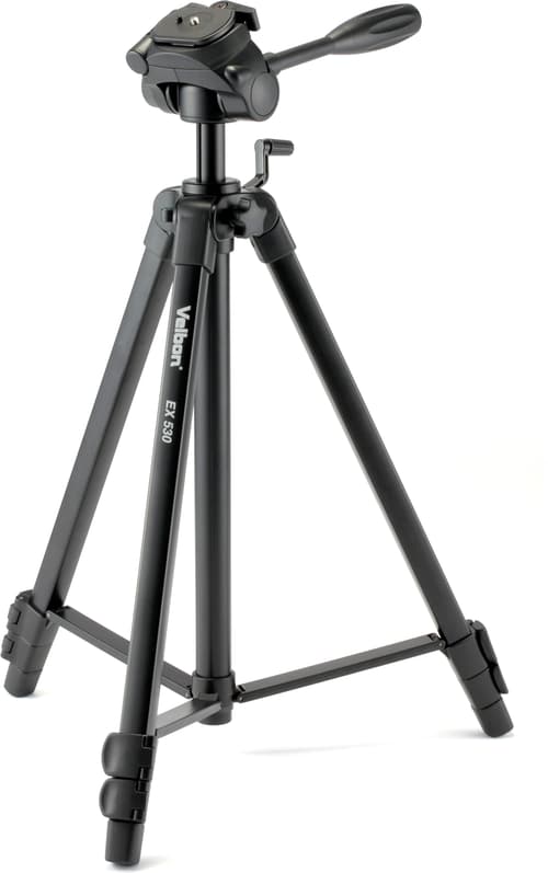Velbon EX530 justerbar stativ med 3 ben til kikkert, vildtkamera og fotokamera - 153 cm