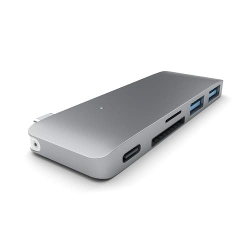 Satechi Type-c Usb 3-in-1 Hub Space Gray billede