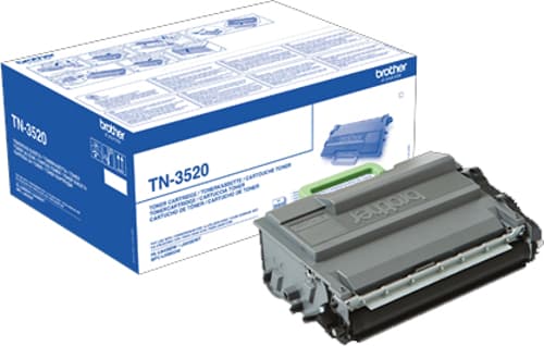 Toner Brother TN-3520 - Sort, Original, Ekstra høj kapacitet