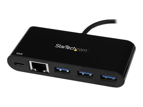 Startech Usb-c To Ethernet Adapter With 3-port Usb 3.0 Hub