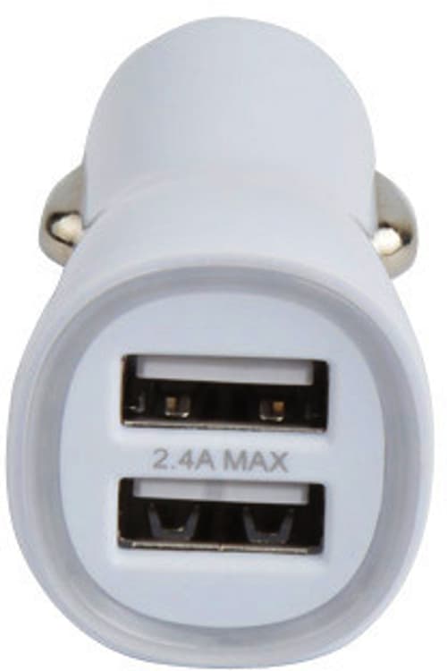 Cirafon Car Charger 1amp 2xusb Black Boost Charger White