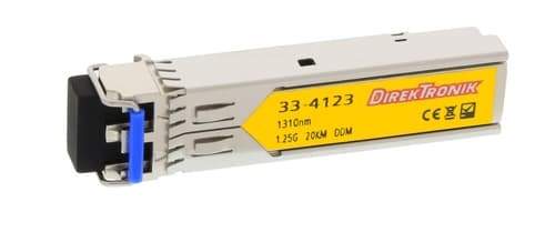 Direktronik Sfp, Yksimuotoinen Lc, 20 Km (1000base-lx), 1,25 Gbps, Ddmi, Msa-standardi