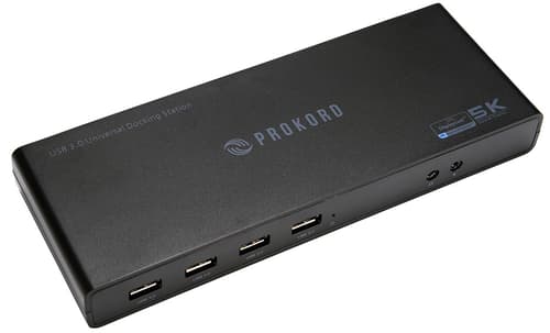 Prokord UG69DK1 dockingstation Ledningsført USB 3.2 Gen 1 (3.1 Gen 1) Type-C Sort