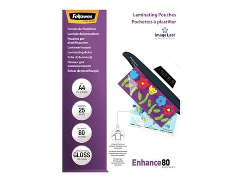 Fellowes Lamineringslomme Imagelast 80mic A4 25 Stk.