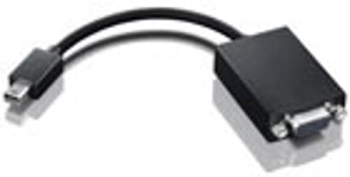 Lenovo Mini Displayport To Vga Adapter Vga Mini Displayport Sort billede