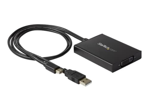 Startech Mini Displayport To Dvi Dual-link Active Adapter 0.358m Mini Displayport, Usb-a Dvi-i Musta