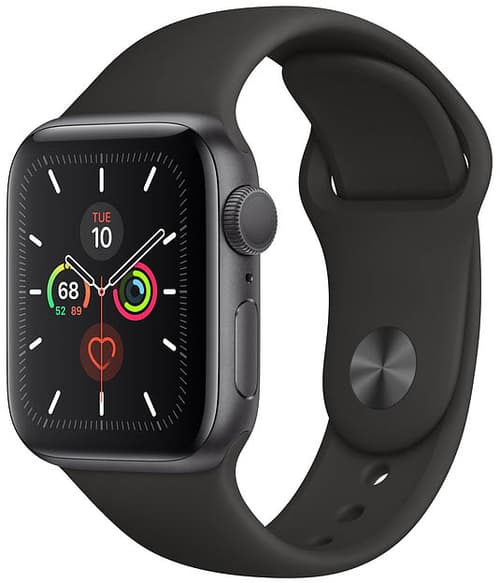 Apple Watch Series 5 GPS 40mm Space Grey Aluminium Case with Black Sport Band MWV82KS A Dustinhome