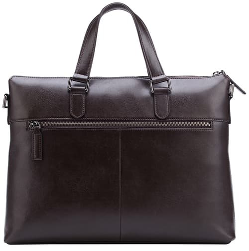 Cirafon Leather Elegant Classic Taske 15 tommer Ægte Læder Brun