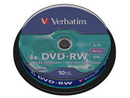 Verbatim Datalifeplus Dvd-rw 4.7gb 10pc(s)