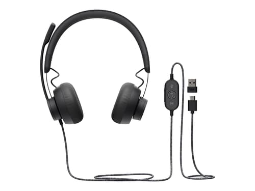 Logitech Zone Wired Stereo Usb-c Microsoft Teams Grafit