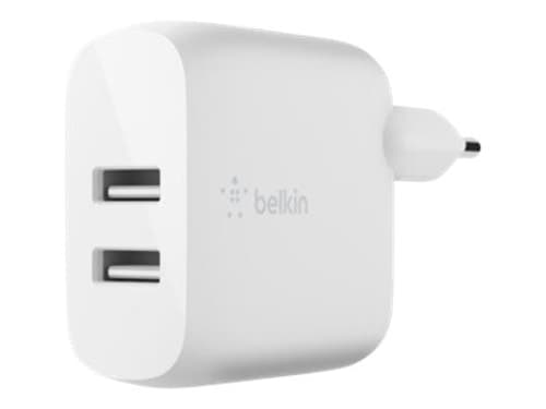 Belkin Dual Wall Charger 12w Vit