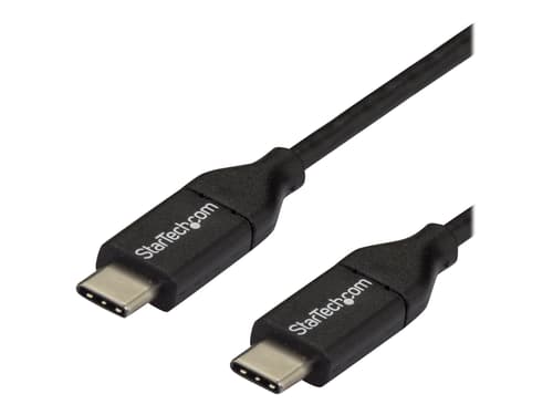 Startech Usb 2.0 Usb-c Kabel 60w 3m Usb-c Usb-c Svart