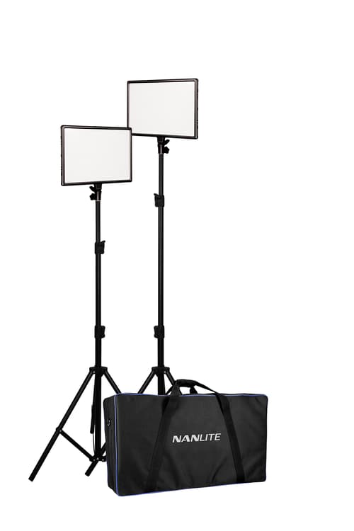 Nanlite LUMIPAD 25 LED 2 LIGHT KIT WITH STAND+BAG - Arbejdslampe