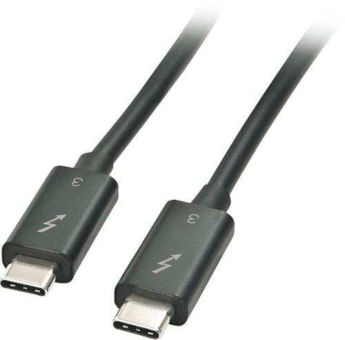 Microconnect Thunderbolt 3 Cable 2m. Sort billede
