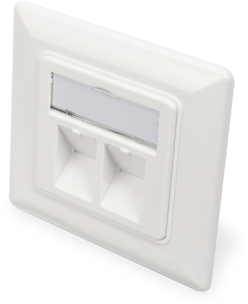 Digitus 2-port Keystone Väggplatta