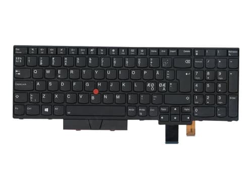 Lenovo Lite-On SN8361BL - Bærbar tastatur - til udskiftning - Nordisk - Sort