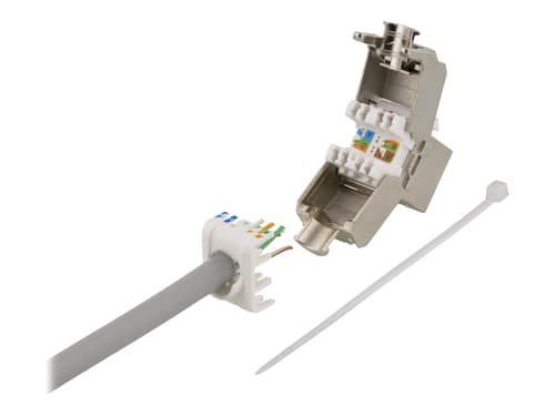 Deltaco Keystone Rj45 Lsa Cat6a Ftp Tool-free billede