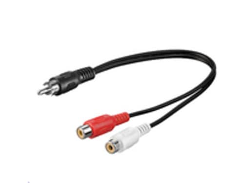 Microconnect Rca - 2xrca M - F 0.2m. Rca 2 X Rca billede