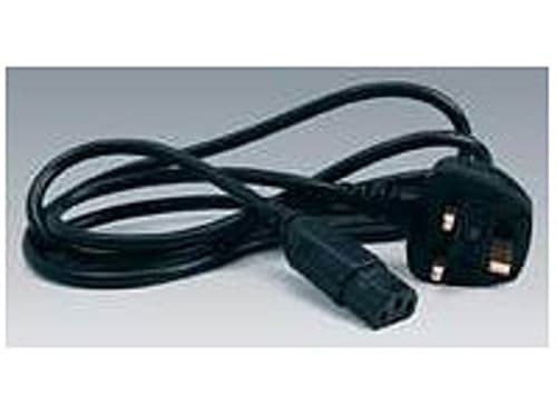 Microconnect Strømkabel 2m. Bs 1363 C13 Sort