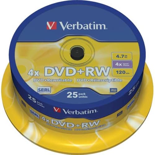 Verbatim Dvd+rw X 25 Dvd+rw 4.7gb 25pc(s)