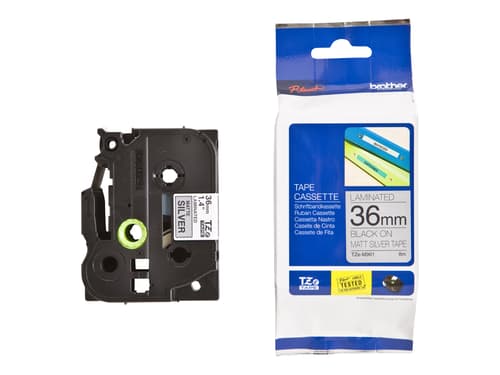 Brother Tape 36mm Tze-m961 Musta/hopea Botten
