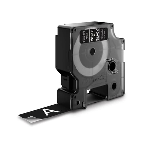 Dymo Tape D1 19mm Valkoinen/musta