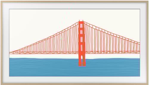Samsung Alternativ Ram 55"" Teak Modern
