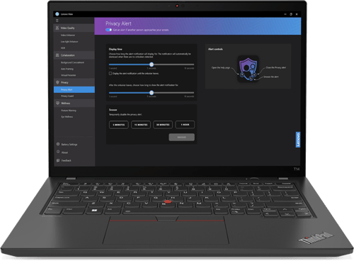 Lenovo ThinkPad T14 Gen 4 21HD - 180° hængselsdesign - Intel Core i5 - 1345U / op til 4.7 GHz - vPro Enterprise - Win 11 Pro - Intel Iris Xe Graphics - 16 GB RAM - 512 GB SSD TCG Opal Encryption 2, NVMe - 14 IPS 2240 x 1400 (2.2K) - Wi-Fi 6E, Bluetooth - tordensort - kbd: nordisk (dansk/finsk/norsk/svensk)