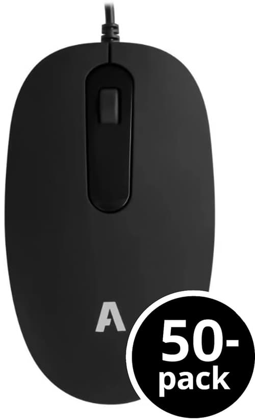 Acutek Wired Standard Mouse L40w 50-pack Bulk Usb-a Mus Sort
