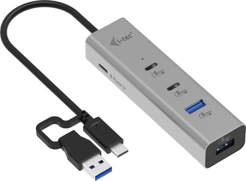 I-tec Universal Charging Metal Hub Usb-c/a Pd 85w Usb-a 3.2 Gen 1 (3.1 Gen 1), Usb-c Usb 3.2 Gen 1 (3.1 Gen 1) Type-a, Usb 3.2 Gen 1 (3.1 Gen 1) Type-c