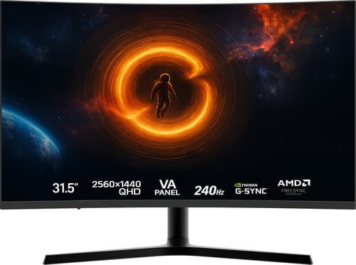 Voxicon G32qhdc – 31,5" Qhd-näyttö 240hz:llä Ja Ammattiteholla 31.5" 2560 × 1440pixels Va 16:9 240hz