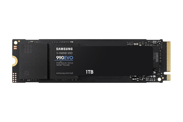 Samsung 990 EVO SSD-levy 1000GB M.2 2280 PCI Express 4.0 x4 (NVMe) PCI Express 5.0 (NVMe)