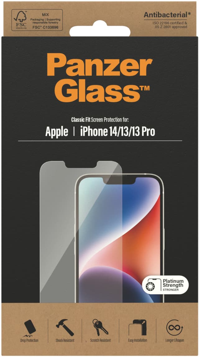 Panzerglass Classic Fit iPhone 13 iPhone 13 Pro iPhone 14