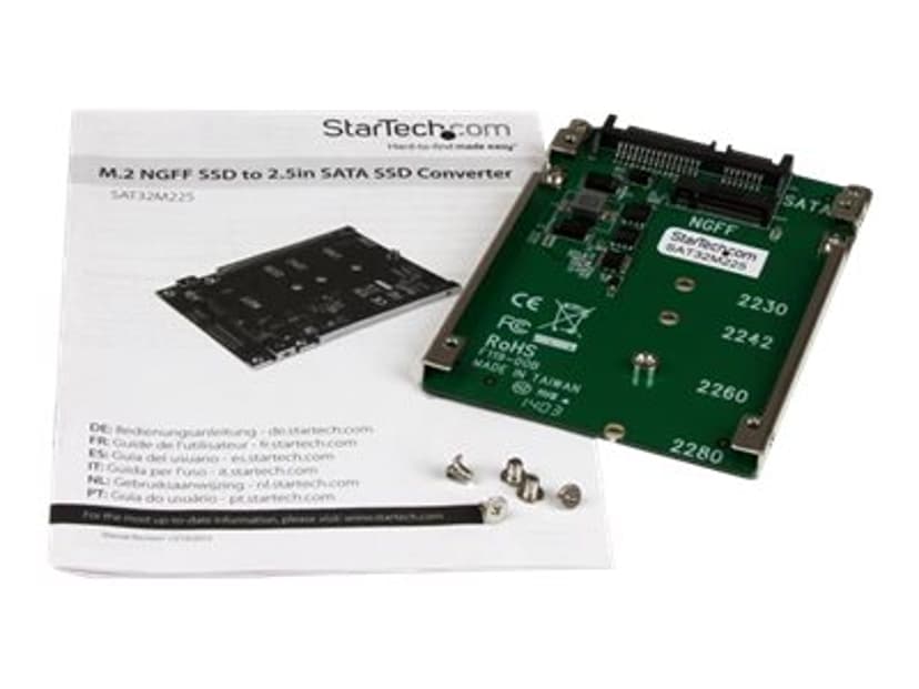 Startech M.2 SATA SSD till 2.5" SATA-adapter