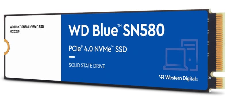 WD Blue SN580 SSD-levy 2000GB M.2 2280 PCI Express 4.0 x4 (NVMe)