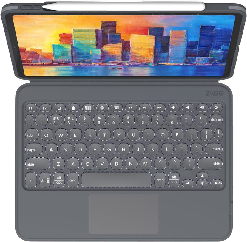 Zagg Keyboard Pro Keys With TrackPad 10.9/11" 10.9-inch iPad Air (4th gen.) and iPad Pro 11-inch (1st & 2nd gen.) Pohjoismainen