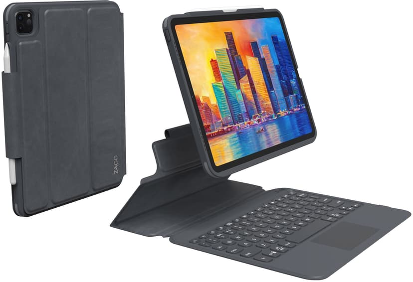 Zagg Keyboard Pro Keys With TrackPad iPad Air 10.9" (4th gen), iPad Air 10.9" (5th gen), iPad Pro 11" (1st gen), iPad Pro 11" (2nd gen), iPad Pro 11" (3rd gen), iPad Pro 11" (4th gen) Nordiska länderna