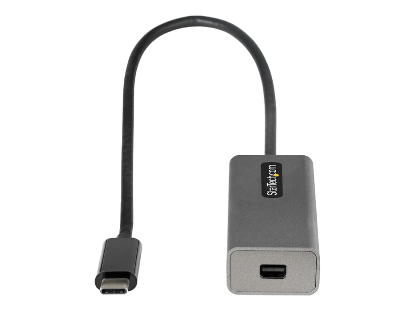 Startech .com USB C to Mini DisplayPort Adapter, 4K 60Hz USB-C to mDP Adapter Dongle, USB Type-C to Mini DP Monitor/Display, Video Converter, Works w/ Thunderbolt 3, 12" Long Attached Cable