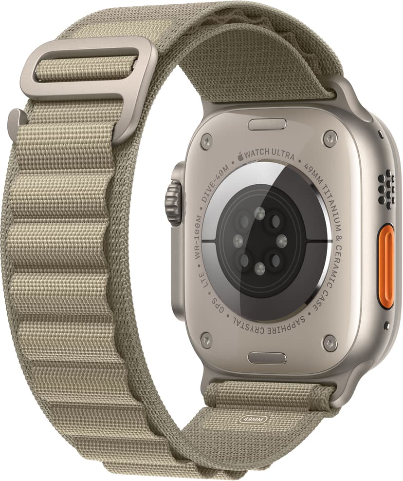 Apple Watch Ultra 2 GPS + Cellular 49mm Titanium Case with Olive Alpine Loop Medium