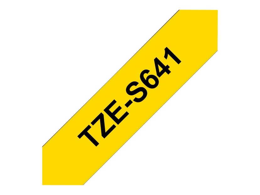 Brother Tape 18mm TZe-S641 Musta/Keltainen Extra Vahva