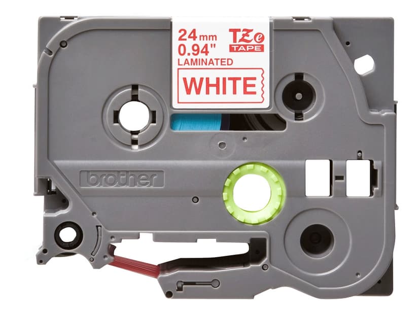 Brother Tape 24mm TZe-252 Punainen/Valkoinen