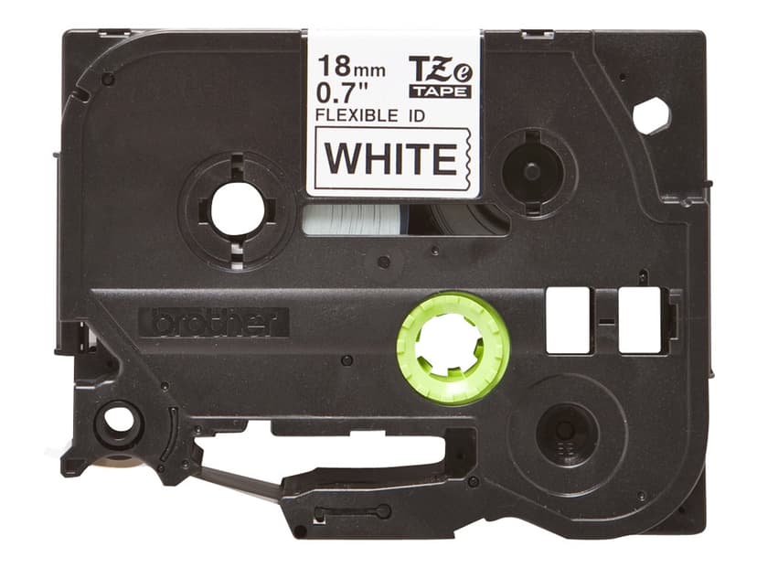 Brother Tape 18mm TZe-FX241 Svart/Hvit Fleksibel
