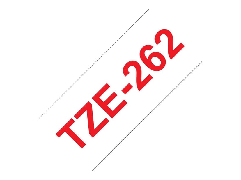 Brother Tape 36mm TZe-262 R�d/Hvid