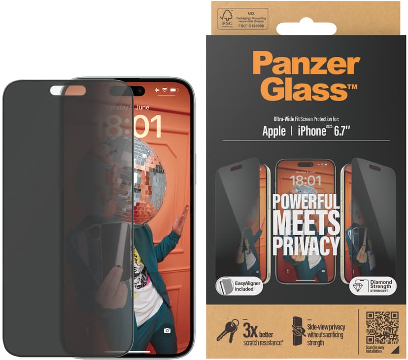 Panzerglass Ultra-wide Fit Privacy Apple - iPhone 15 Plus
