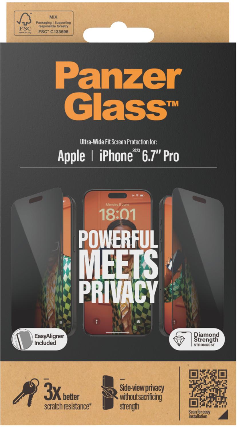 Panzerglass Ultra-wide Fit Privacy Apple - iPhone 15 Pro Max